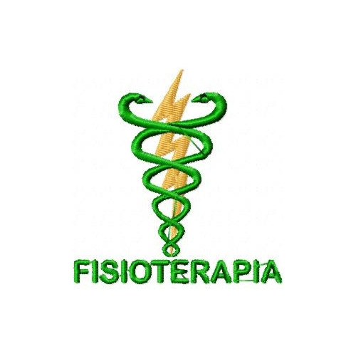 Matriz De Bordado Pacote Fisioterapia Brasão Desenhos