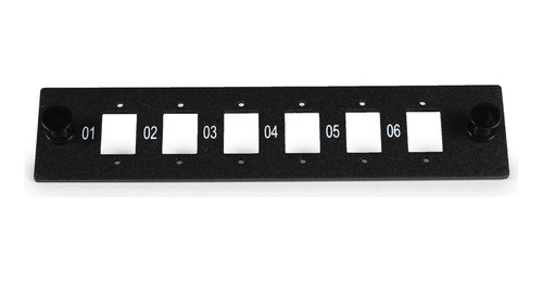 Placa P/6 Acopladores Sc Simplex O Lc Dúplex Vacía Paq. 10pz
