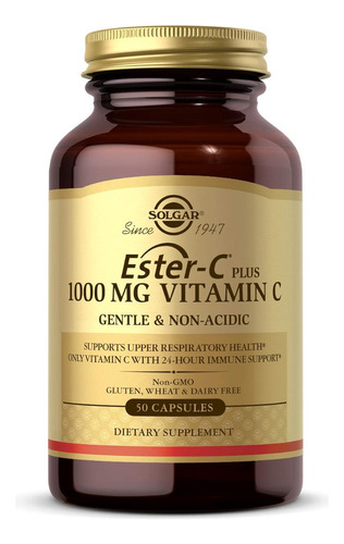 Vitamina C 1000 Mg Ester-c Plus Solgar 50 Cápsulas
