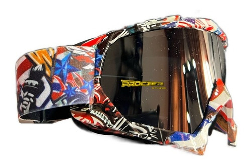 Gafas Tipo Cross Para Casco Cross Moto Bicicleta Deportes