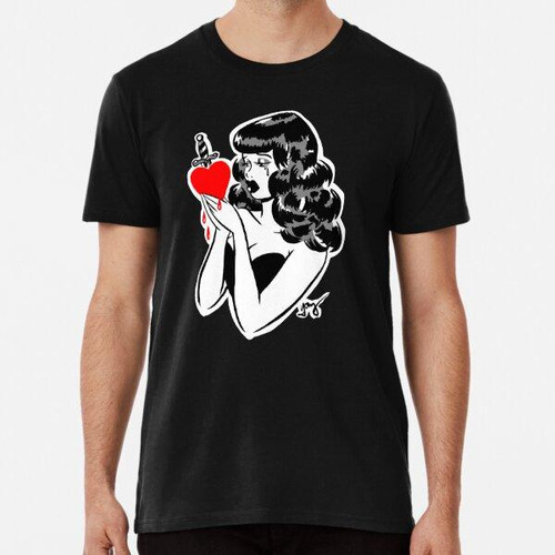 Remera Triste Bettie Pinup Algodon Premium