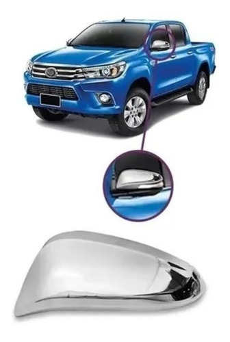 Capa Do Retrovisor Da Hilux 2016 A 2021 Cromada Original