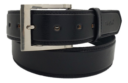 Cinturon De Piel Bufalo Color Negro Talla 42