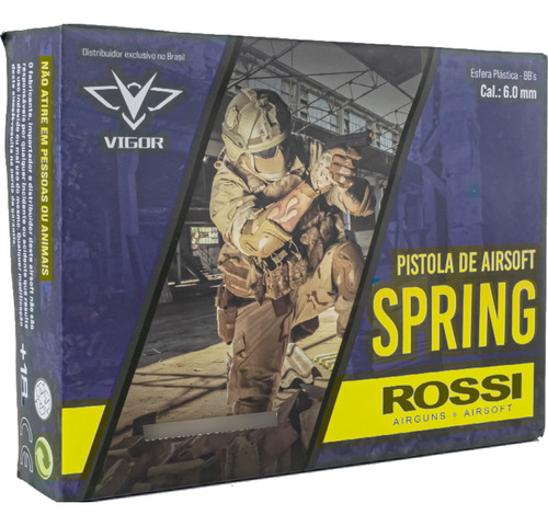 Pistola De Airsoft Pressão Gk V307 Spring 6mm Rossi