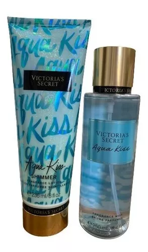 Kit Victoria´s Secret Aqua Kiss Creme + Body Splash