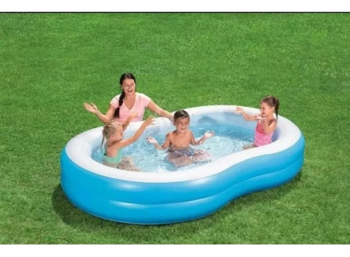 Alberca Inflable Familiar Con Forma De Laguna Play Day