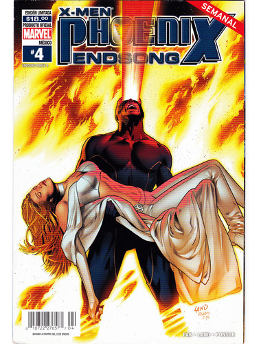 Marvel Comics X-men Phoenix Endsong #4 - Español