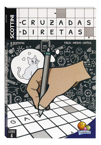 Scottini Cruzadas Diretas (96p) N.4, de Book Factory ial. Editora Todolivro Distribuidora Ltda., capa mole em português, 2021
