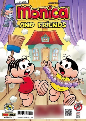 Gibis Em Inglês Mônica And Friends, Kit Com 05 Gibis Novos E Sem Repetir