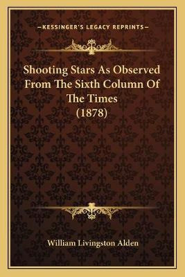 Libro Shooting Stars As Observed From The Sixth Column Of...