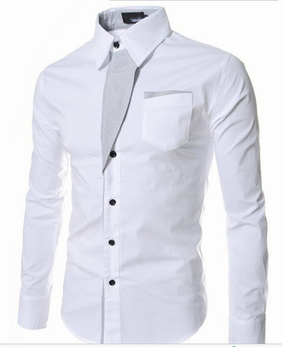 Camisa Slim Fit Strech Calidad Moda Casual Formal Lisa