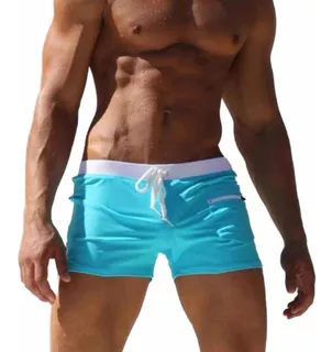 Traje De Baño Corto Sexy Slim Fit De Moda Short Bañador Gcie