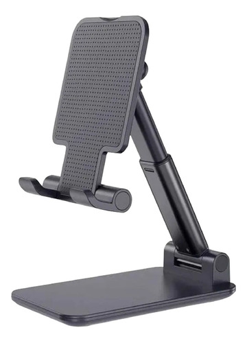 Soporte Plegable De Mesa P/ Celulares Y Tablet Negro