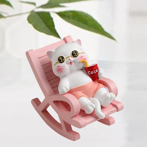 Estatua De Animales Dibujos Animados Forma De Gato