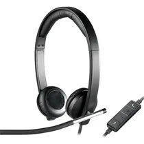 Comprar Auriculares Headset Estéreo Logitech H650e Usb Palermo Color Negro