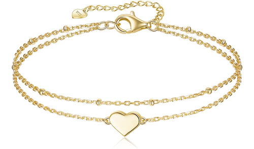 Ever Faith Women's Heart Figure 8 Infinity Anklets Sparkly W