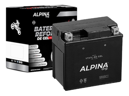 Bateria Gel Alpina Ytx7l-bs Yamaha Xtz Ybr Ys 250 C
