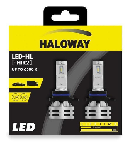 Imagem 1 de 5 de Kit Lâmpada Led Hir2 12/24v 24w Haloway Philips