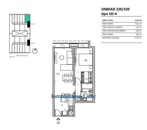 Imagen 7 de 7 de Apartamento De Un Dormitorio En Pocitos Nuevo Cw182503