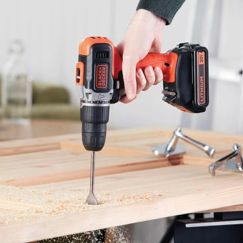 Taladro Percutor 3/8 20v Max 1 Bat 1.5 Ah Black + Decker