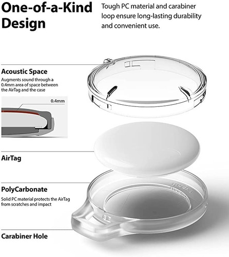 Imagen 6 de 9 de Funda Llavero Ringke Para Airtag Localizador Apple