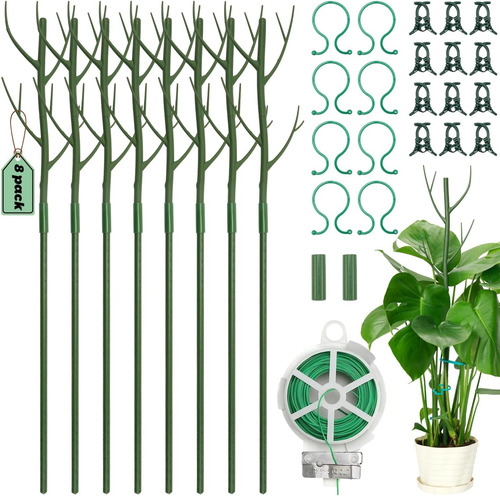 Estacas De Soporte Para Plantas Monstera 8 Piezas 70cm