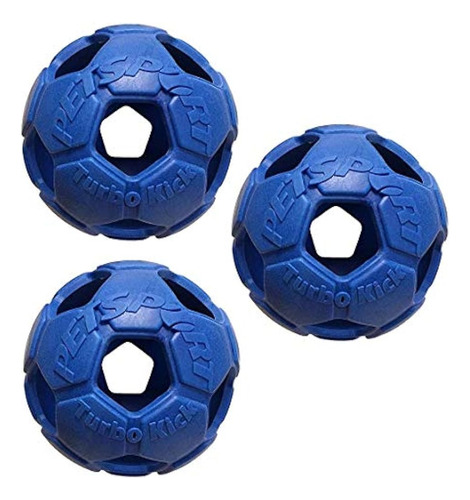 Petsport Paquete De 3 Balones De Fútbol Turbo Kick, Medianos