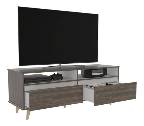 Mueble Para Tv Color Siena Modelo Almería 141 Cm Largo