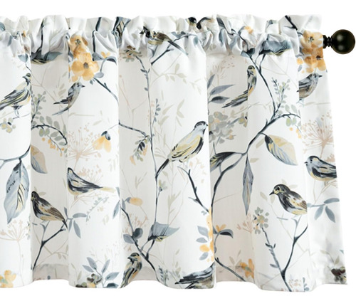 Cortinas De Ventana Con Estampado De Enredaderas Leeva Para