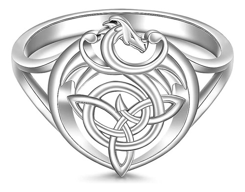 Anillo Dragon Celta Para Mujeres Y Hombres Anillos Dragon Ce