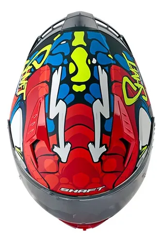 Casco Integral Shaft 526sp Evo Dano Ngr Rj Visor Sl Trasluci