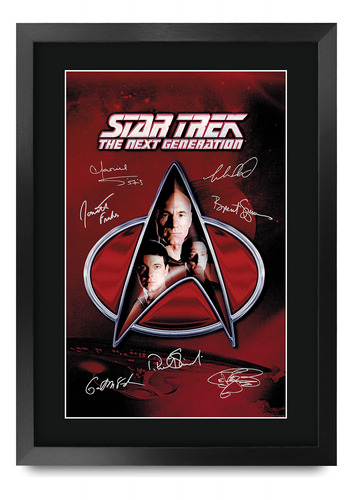 Hwc Trading Star Trek Next Generation - Poster De Autografo 