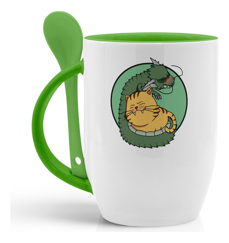 Taza Toradora Taza Cerámica Con Cuchara