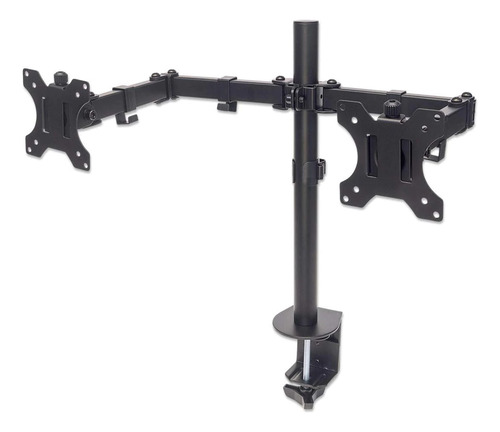Soporte De Mesa Manhattan Para 2 Monitores 13'' A 32'' 16kg Negro