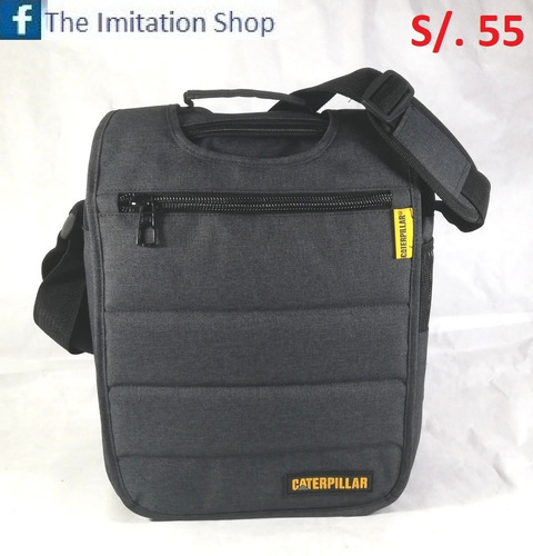 Imagen 1 de 8 de Morral Caterpillar Porta Tablet iPad Hasta 12¨ Color Gris