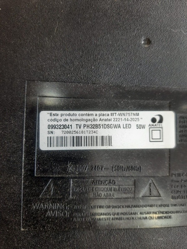 Kit Barra De Led Tv Philco Ph32b51dsgwa (Usado)