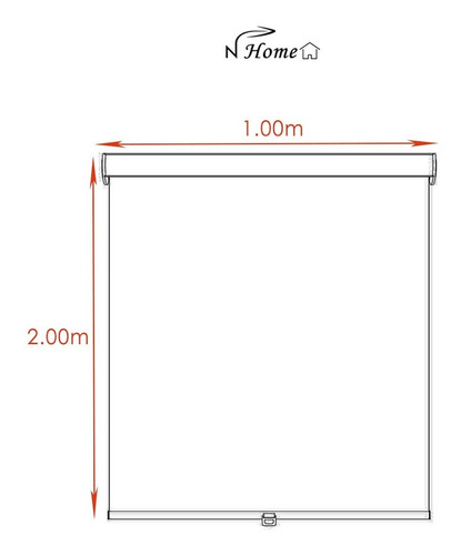 Imagen 4 de 7 de Cortina Roller Screen 1,0x2m Ancho Variedad De Colores