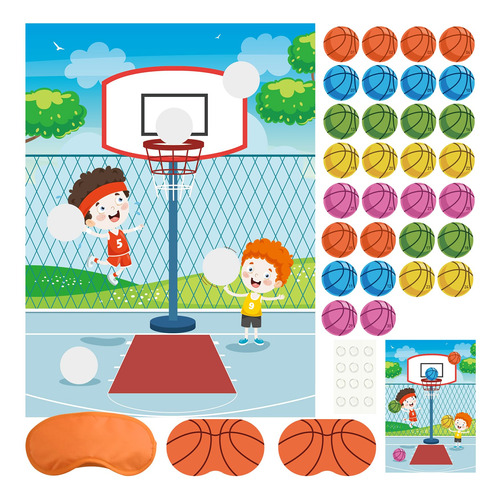 Plulon Pin The Basketball On The Hoop Juego De Fiesta De Cu.