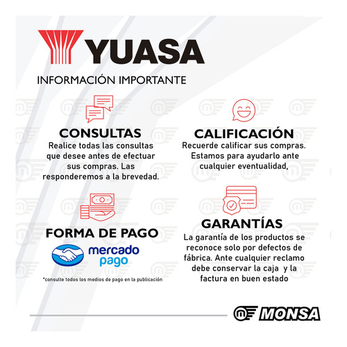 Imagen 8 de 8 de Batería Moto Yuasa Ytz10s Bmw S1000rr Dwa 14/16