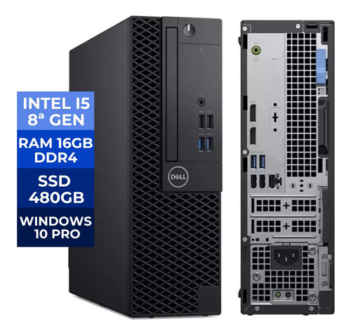 Computador Pc Dell 3070 I5 8º Geração 16gb Ddr4 | Ssd 480gb