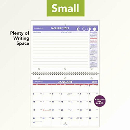 At-a-glance Calendario De Pared Y Escritorio 2021 (21 X 28