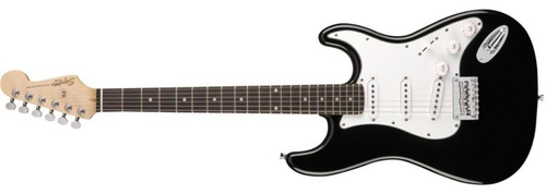 Guitarra eléctrica Squier by Fender Mainstream Stratocaster HT MM de paulownia black brillante con diapasón de arce