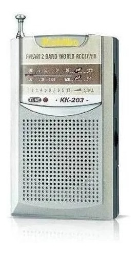 Imagen 2 de 3 de Radio Portatil Am Fm Bolsillo Mano 2 Bandas Salida Auricular