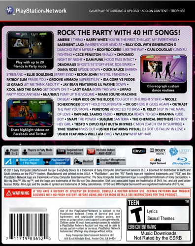 Imagen 2 de 4 de Everybody Dance 2 Ps3-fisico-nuevo/ Mipowerdestiny