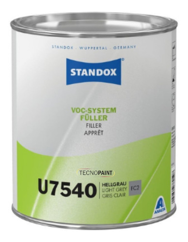 Primer Gris Ó Blanco Standox Voc System Filler 3.5 Lt 