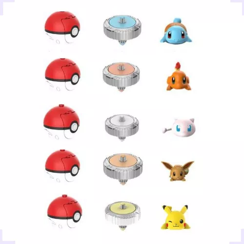 Pikachu Kit 7 Pcs Pokémon Pista Batalha Arena Brinquedo Ação