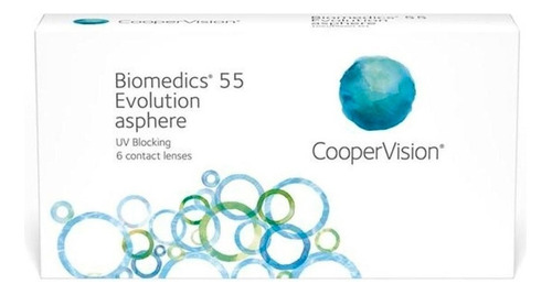 Lentes De Contato Biomedics 55 Evolution Grau Esférico -1.00 Miopia