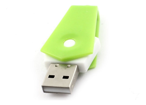 Adaptador Usb 2.0 Verde Blanco Tarjeta Memoria Micro Sd Tf