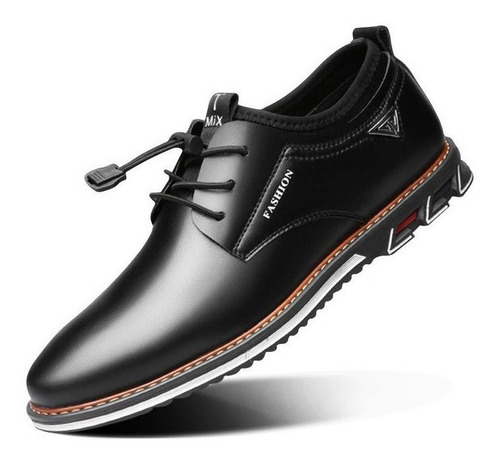 Calzado Zapato Hombre Negro Tan Oficina Salir Vestir A