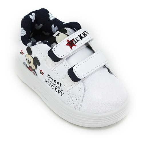 Zapatillas Bebe Addnice Mickey Con Luz Y Abrojos Deporfan